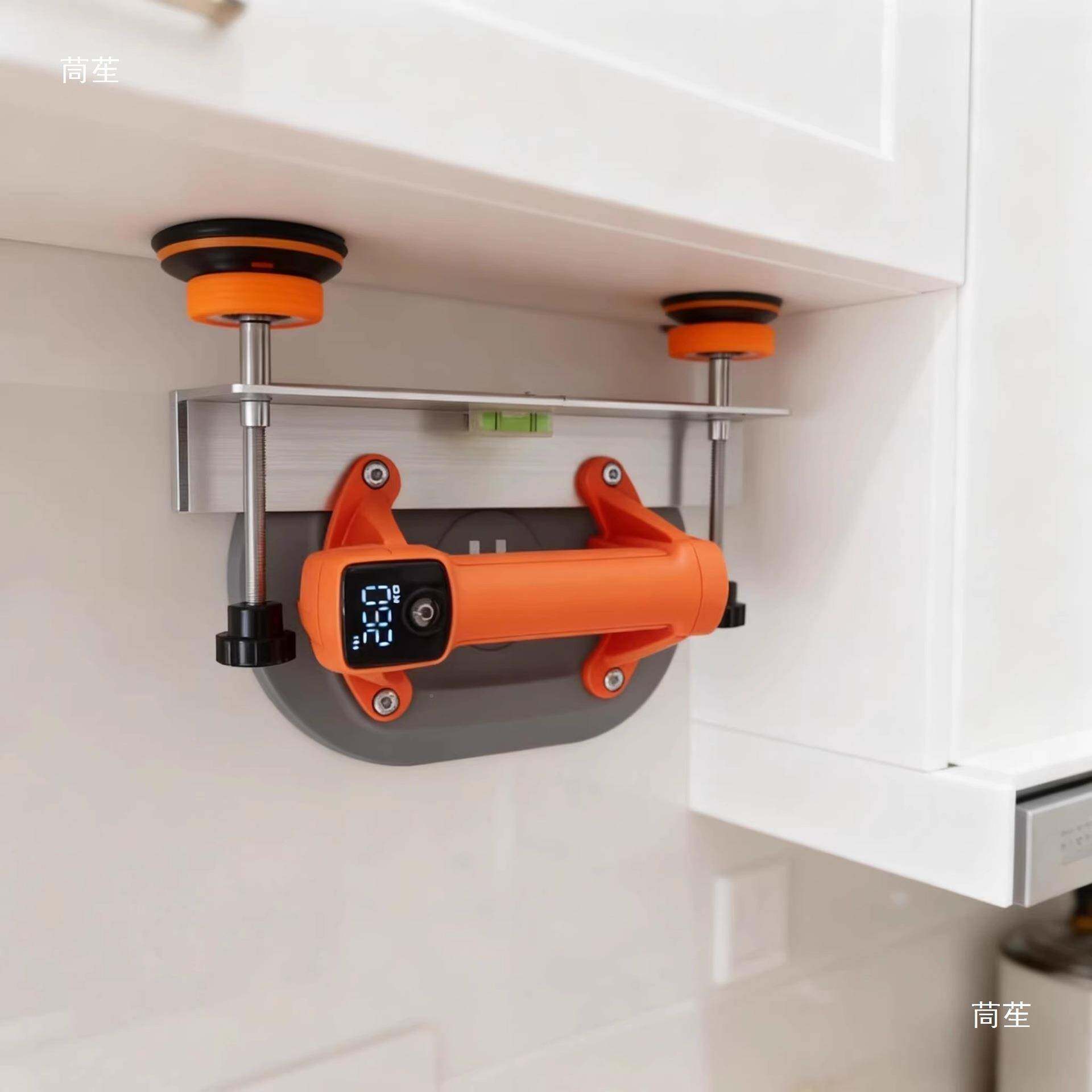 浴室安装电动吸盘支FRO撑器柜柜安升降微调支装架安装工吊具