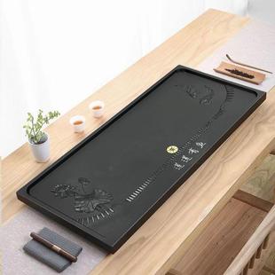 乌金石茶EUR盘现代家用茶具套简整块大约装 号小石头茶台石材茶海