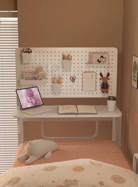 宿带舍床DFM上桌可折叠洞洞板一体式帘下上铺可用可放电床脑桌子