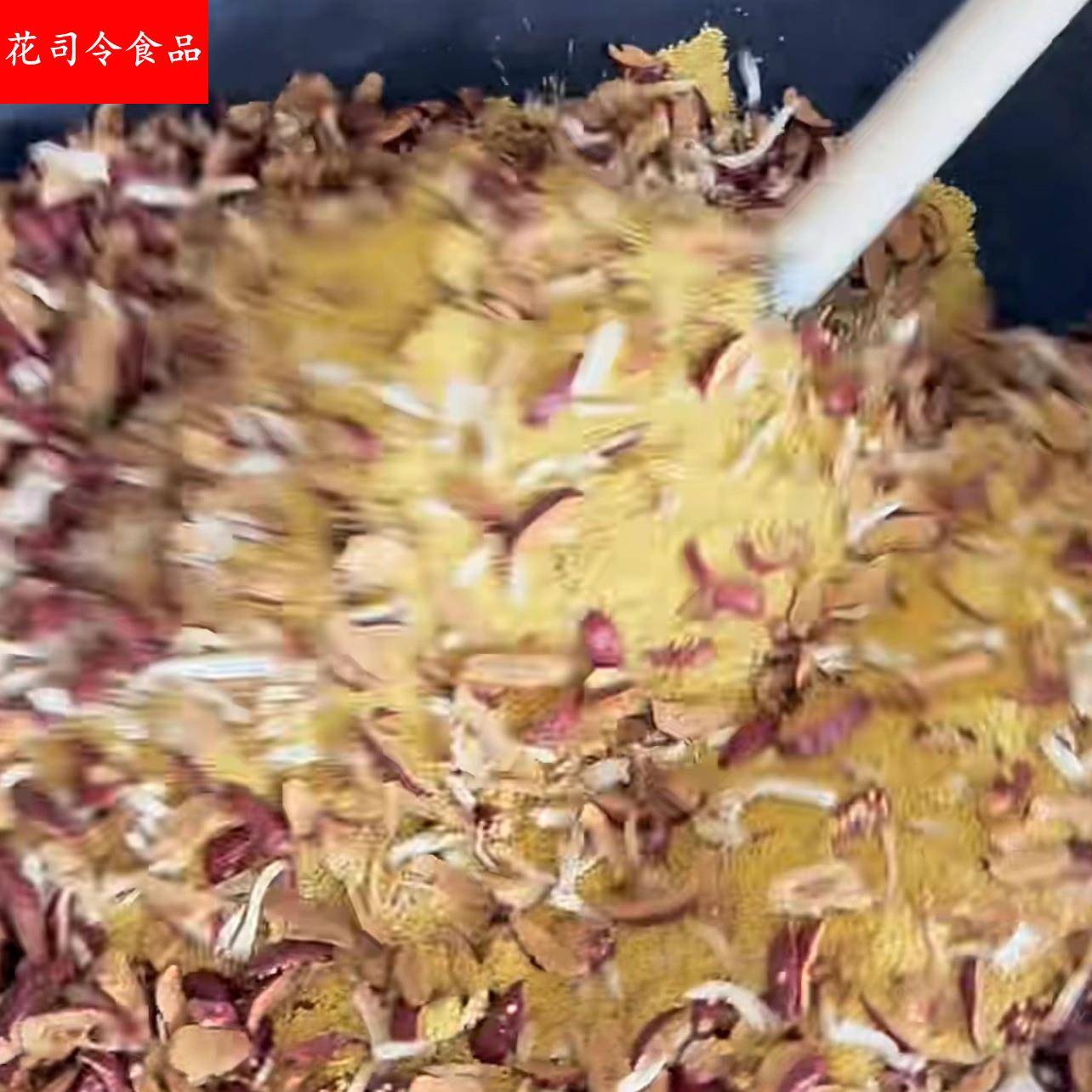 铁锅炒红枣陈皮姜米茶 烤焦枣小米姜丝泡水喝 紫苏姜茶祛调理湿寒