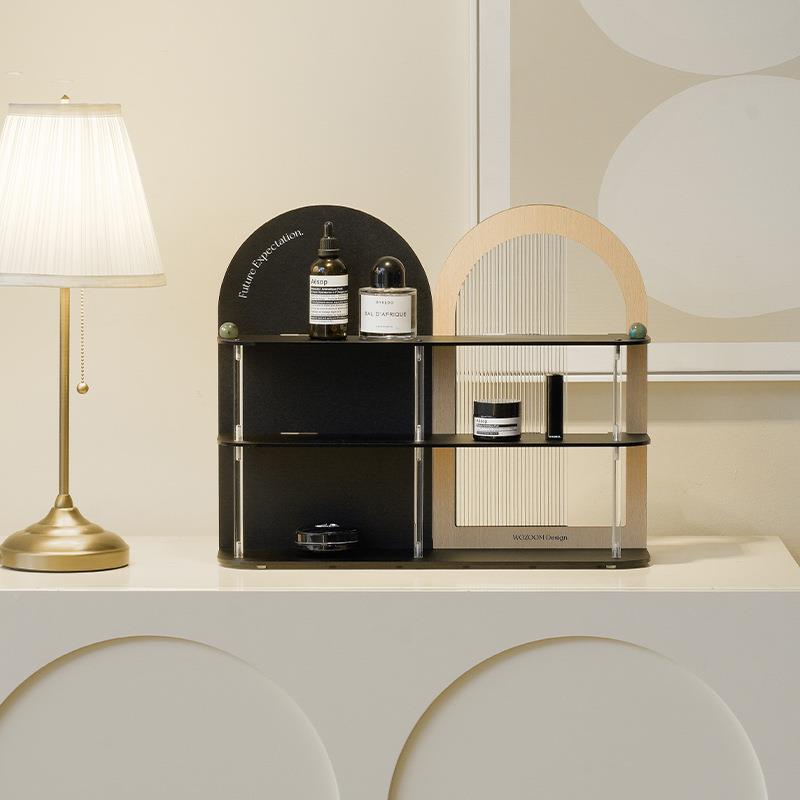 WOZO屋准创意M复O古置物架入摆户MQB玄关件杂物多层桌面收纳架装