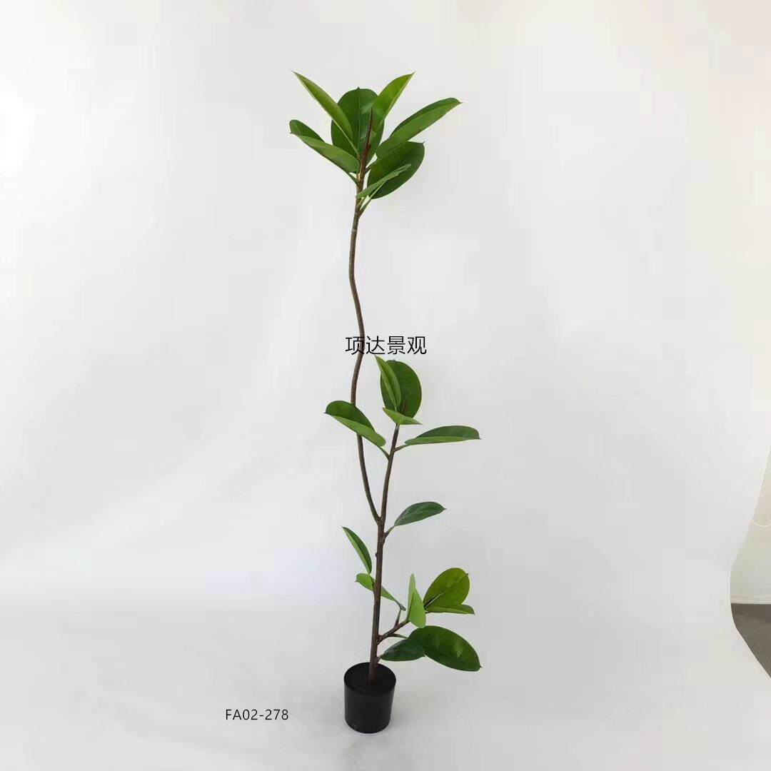 lgq装仿真异形皮树孔雀开屏芭蕉树室内摆酒店落橡地盆景饰件假盆