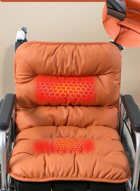 轮椅垫坐秋冬保加热坐垫老人透气暖靠背动垫电F97HT8TM轮椅配件大