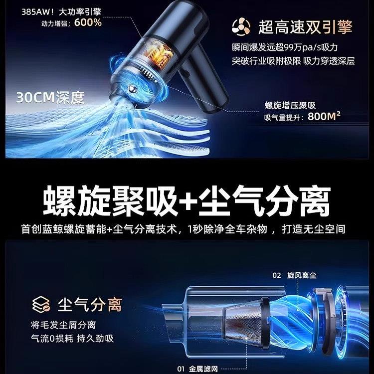 车强载吸尘器车用无线TFA充电汽你车家用大吸力率超小功型手持迷3