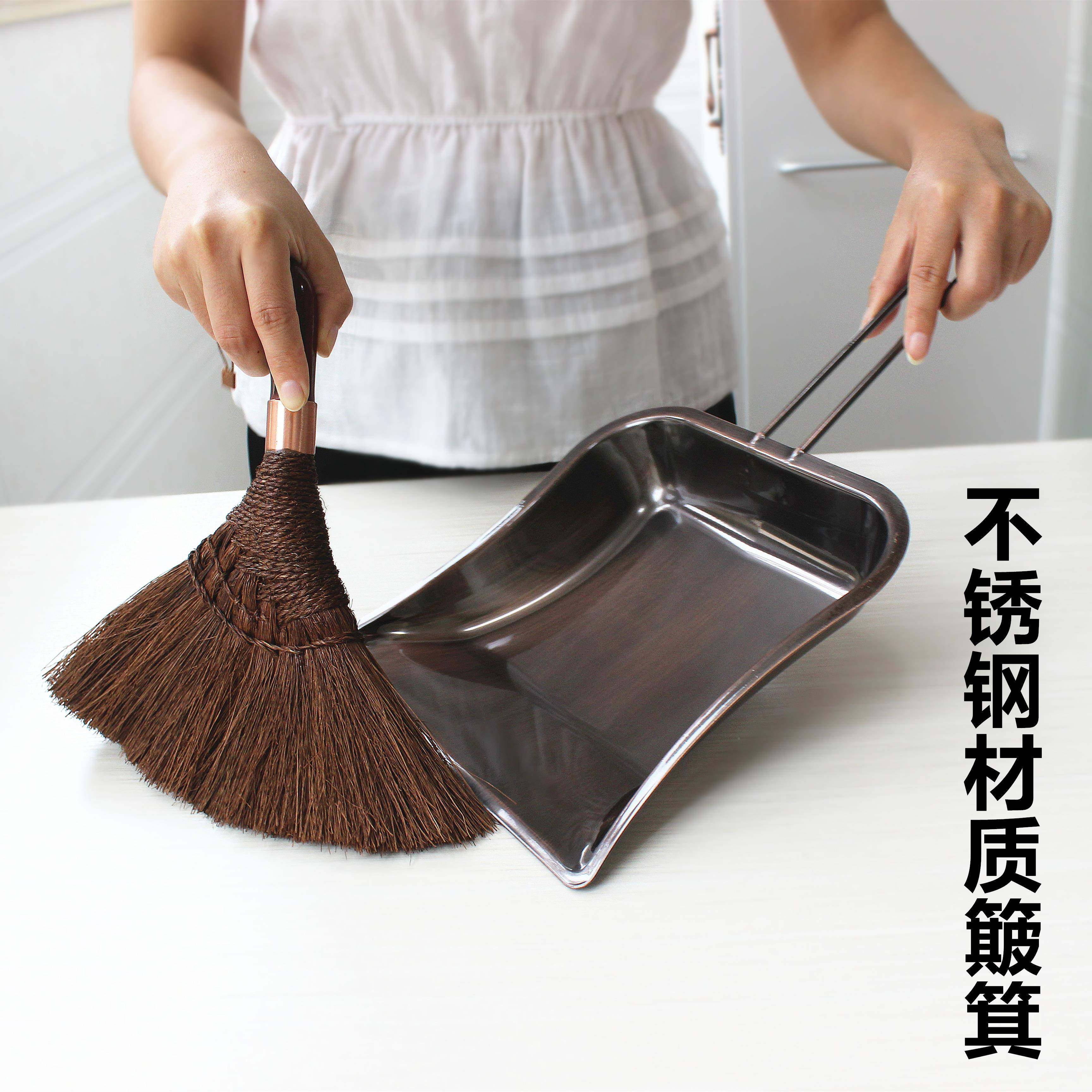 不锈116簸钢箕复古垃铲子撮子畚箕灰斗圾个家用单锉子笆长柄,家庭/个人清洁工具,家政清洁保洁工具套装,淘宝优惠券,粉丝福利购,淘宝优惠卷