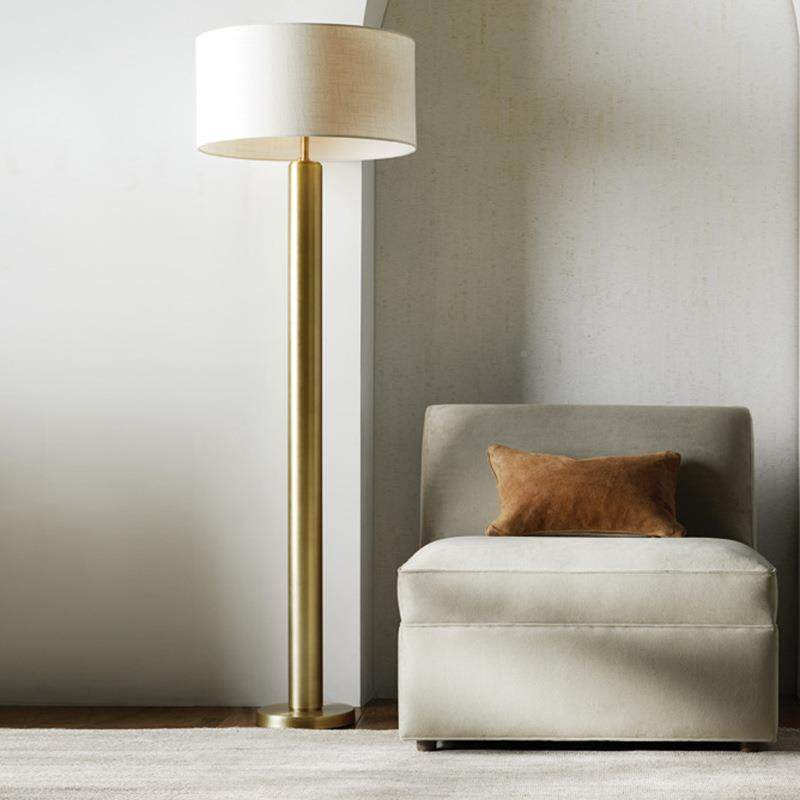 新中式卧室落地灯客房厅术书房沙发20156边式灯酒店样板轻奢立简