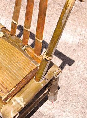 成老式竹椅院子竹凳子纯手编工制座椅户外庭休闲桌D002椅人幼儿园