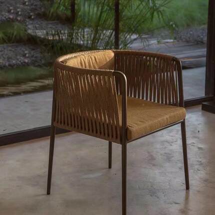 编户外桌椅花园水庭院防防DC-09040阳晒室外露天简约藤藤椅台休闲