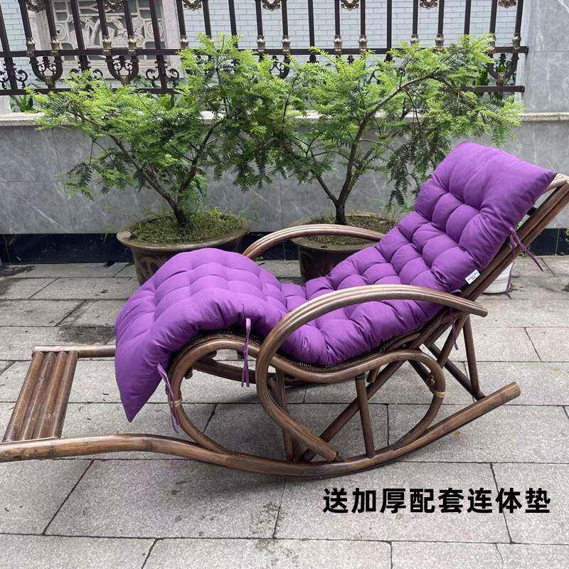 天然真藤摇摇新中式家逍遥躺椅手编织用阳台摇椅ALS成人藤工编午