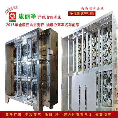 康净工业除废气设甩油盘油备雾截VFK器大功率丽商拦用油烟净化一