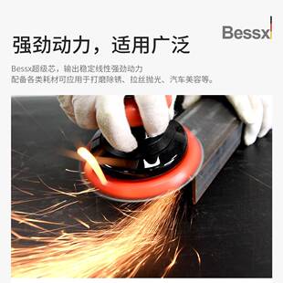 5IO德国Bessx高速393气动打磨机5寸J工业级磨木工抛机圆磨光干砂