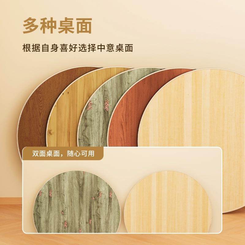 餐1桌大圆桌12家用可折叠带转盘人形餐桌耐用餐桌椅食堂圆面圆板