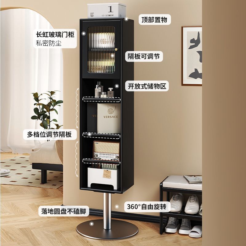 实木穿衣镜落地可旋转镜柜卧室多功能全身镜收纳柜两用储物柜其它