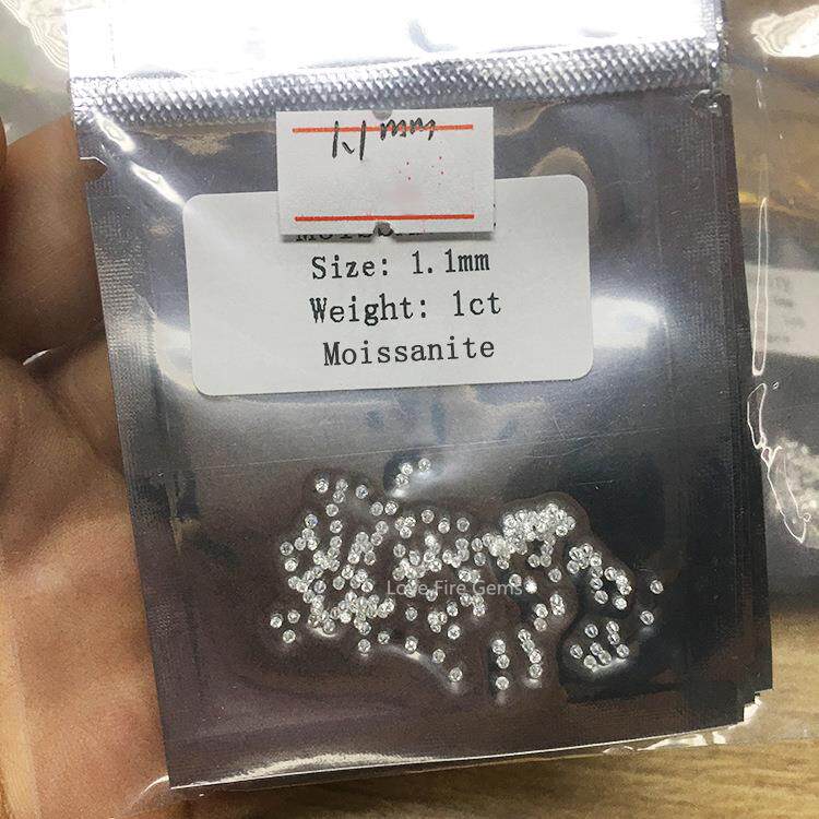 莫小石厘0.桑8mm-2.9Dmm色圆形尖底八心AHHZDL07八箭配石合成碳硅