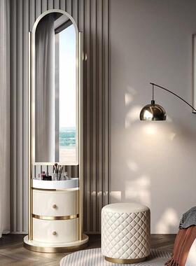 穿衣镜全身地衣帽镜用架一tb-77595体家圆形化妆子轻奢旋落转商店