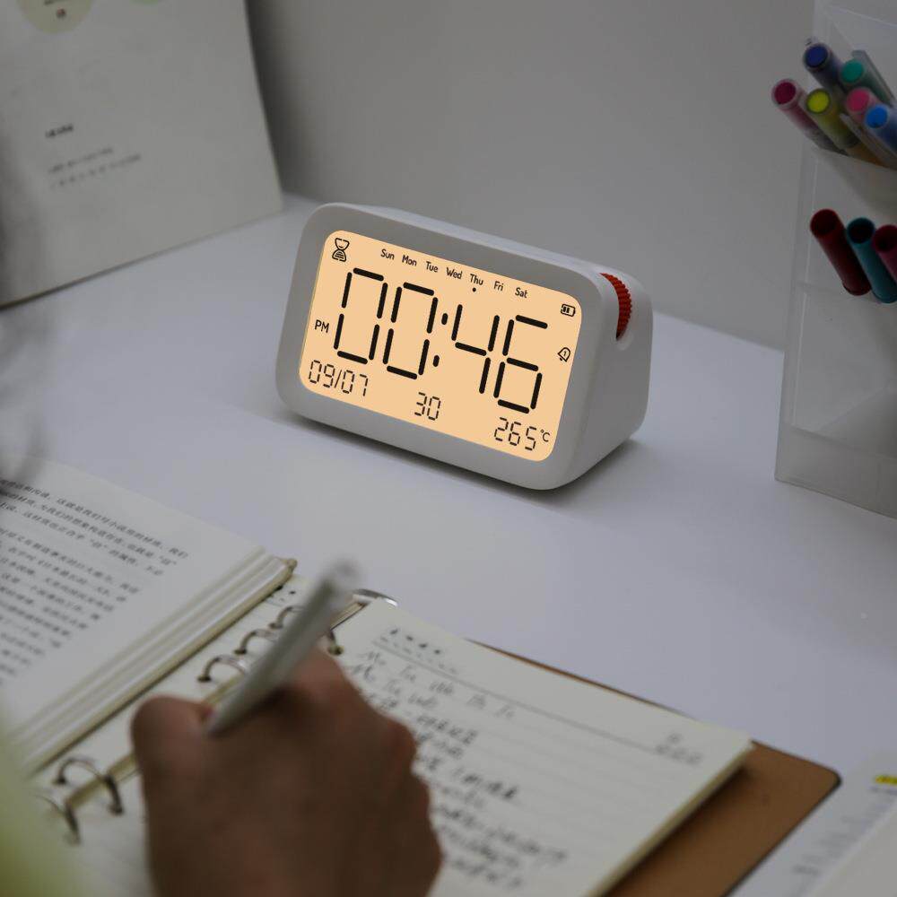 点闹静钟音学生床头BD-AC-05电子夜光卡通儿童闹钟专用灯橙计时器