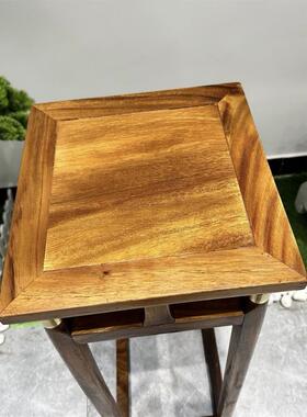 TJD南美胡桃木架客中厅落地式实木花式花几摆件台架阳台花盆置花