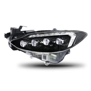 14-16款昂克赛拉改行装日14-16昂灯水透镜跑马迎宾晶流光向大灯转