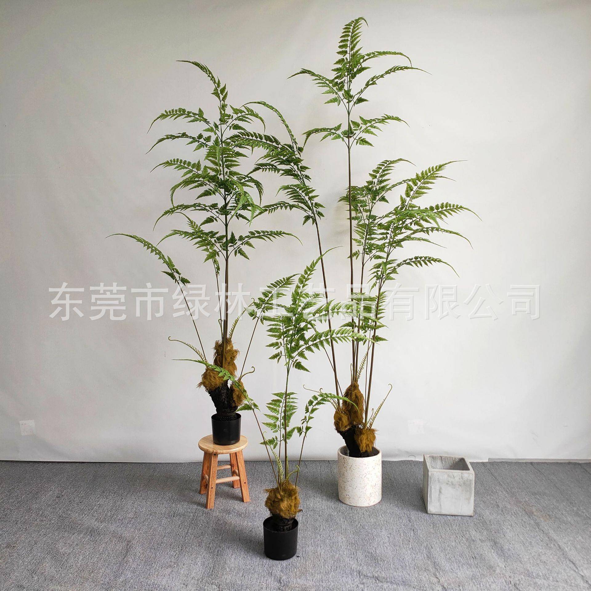 家仿真猴头LL-37蕨马尾物葵盆居栽仿真蕨树绿植室内植盆栽景观装