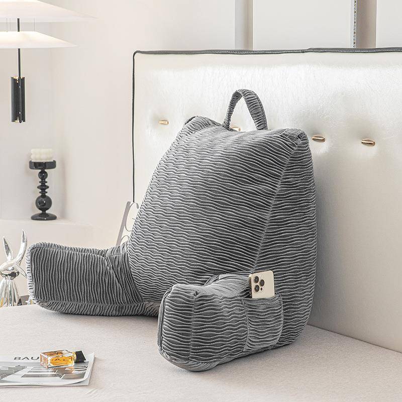 床靠202-A垫包床上背靠背头水波纹阅读枕大靠枕靠软垫读书护腰枕