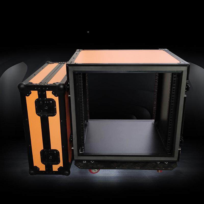 专业功放机箱航459机空机U柜铝包机架音响机柜调音台柜边1612U航