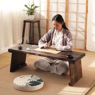可折叠桐木古琴桌凳禅意共鸣矮琴桌便携式古筝桌中式国学桌书法桌
