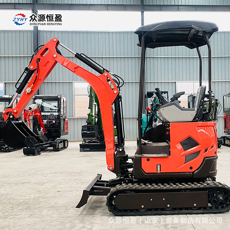 果园挖坑挖土工程用迷你挖掘机 18型小型农用履带式挖掘机