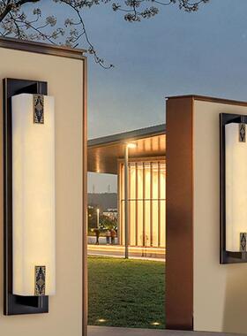 厅工厂壁直销户外防水灯新式长条壁灯别墅阳台柱中86002子门灯中