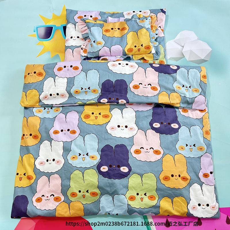 初生婴儿被95586710子棉三件套铺装成套被褥盖套的儿纯全套脱胆棉