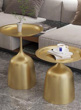 高端发边几现简约轻奢36052小茶网几桌红迷你创意客厅圆形边代柜