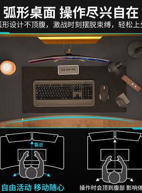 脑台式家用电桌桌椅竞卧室简易桌子工电作台书桌学生学习桌办RSB公桌