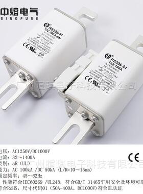 西V安熔RS306-1-T中5Z高压直流熔断BKW器1250储能快速熔断器保险0