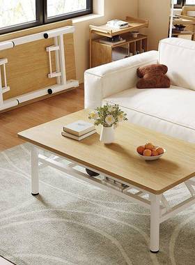 折矮叠茶EBP几吃桌出屋用桌简易租方桌长饭方形桌子餐桌客厅茶几