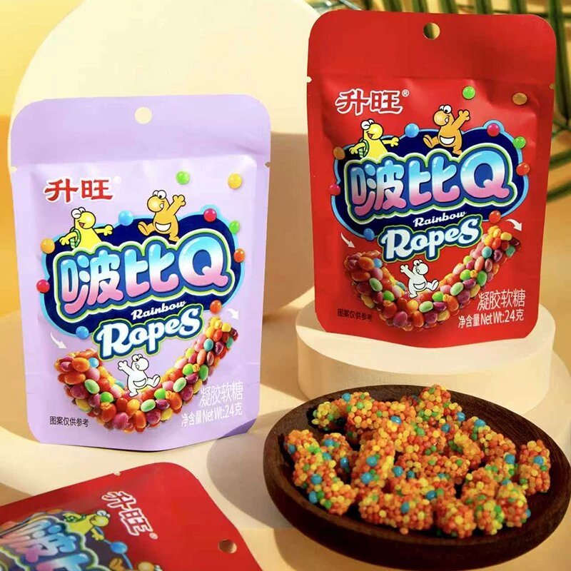 网红零食升旺波比Q软糖高颜值混合果味儿童彩虹凝胶糖儿童节糖果