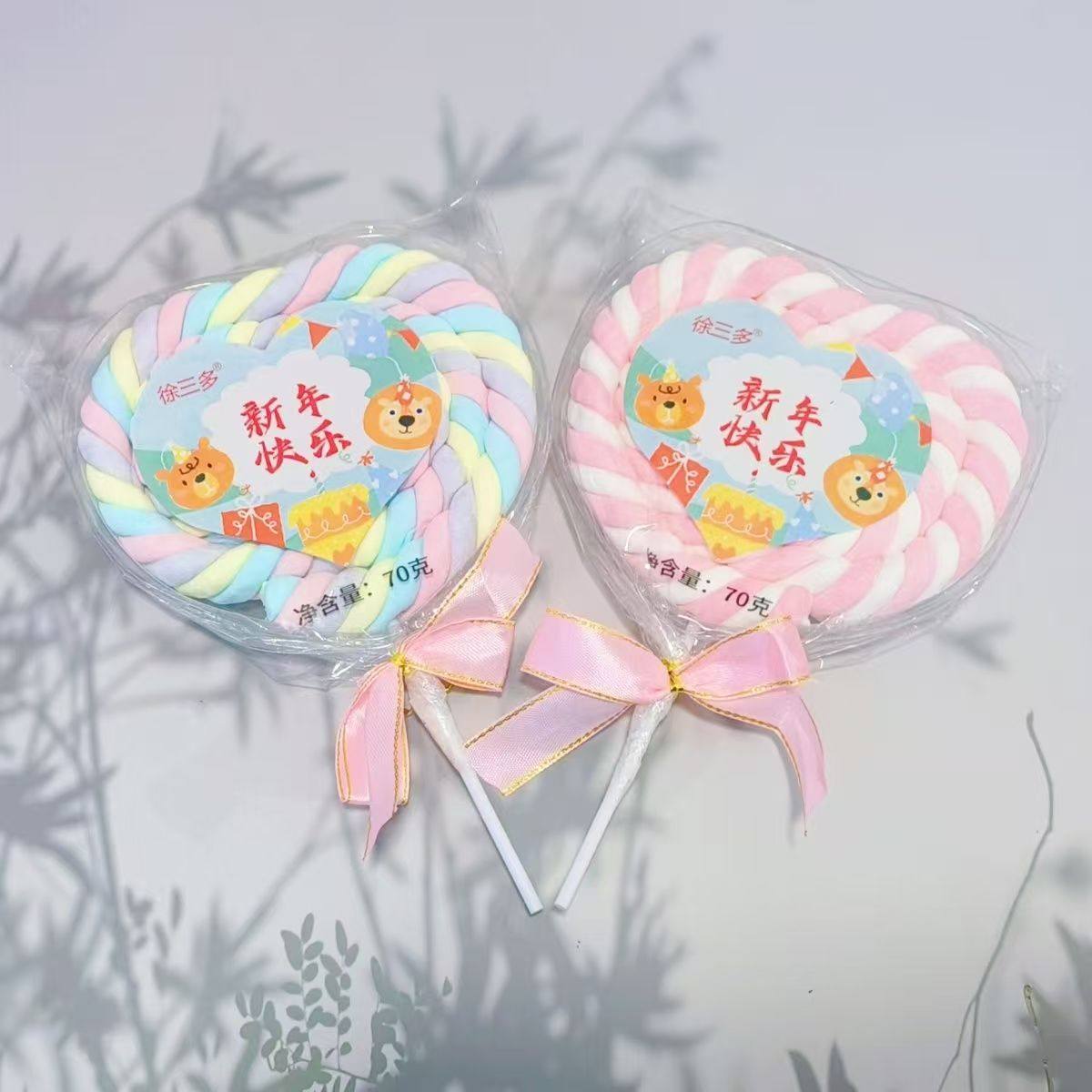 巨型棉花糖大棒棒糖花束六一儿童节糖果零食卷花摆摊创意礼物批发