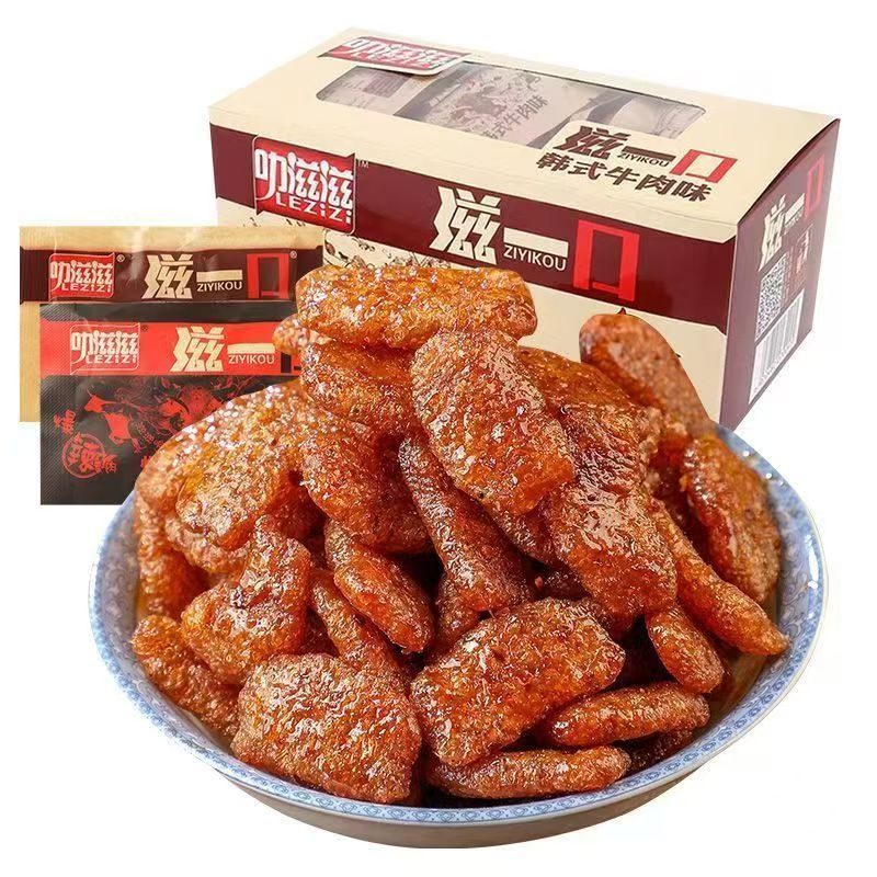 叻滋滋滋一口素牛肉素食香辣韩式大豆素肉香菇小零食肥牛90后怀旧