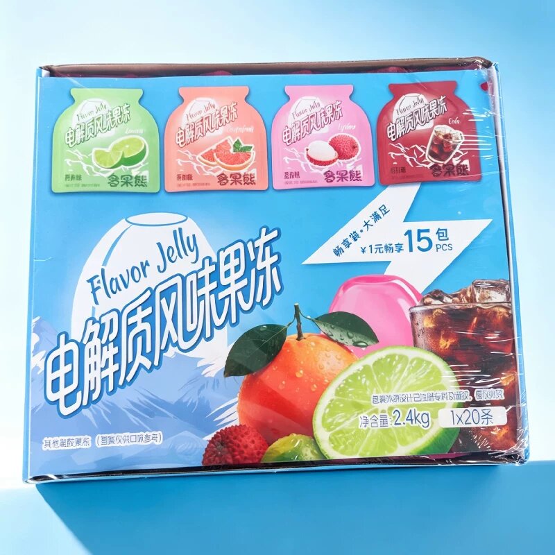混合口味电解质风味果冻儿童夏季解馋小吃网红办公室批发休闲零食