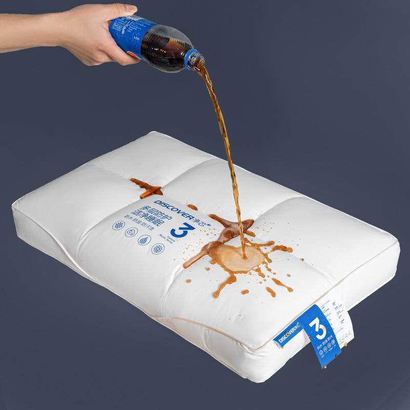 新净芯魔方酒店纯棉全棉防水防枕污枕芯立RGE体款低款薄枕头款家