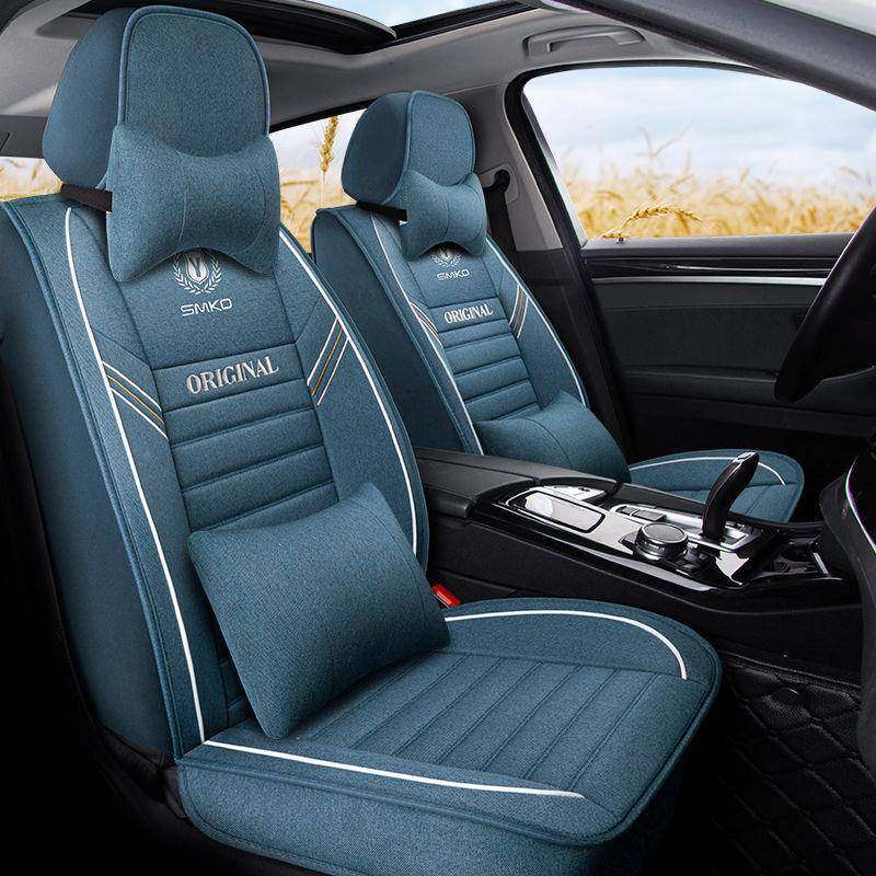 L全5U汽车坐垫全布座椅套包四季通用亚麻艺专用车座套包围CPS秋冬