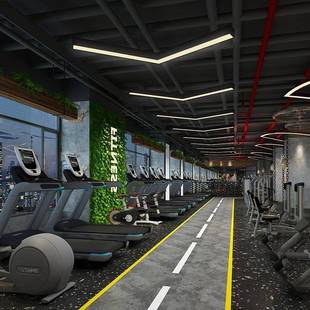 LE风D造型灯箭头吊灯办公室健身房网咖KRI铺商场廊过走道V形店工