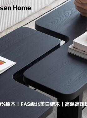 茶实不规则异茶形黑色设计师简约几客厅AAW木家用小户型创意民宿