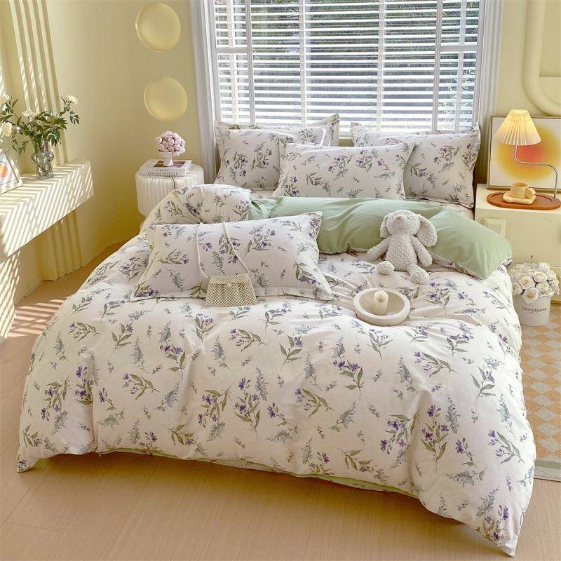 20MIP25新款1372全棉印花四件套0.9床单件套-被套1503*三200幸运