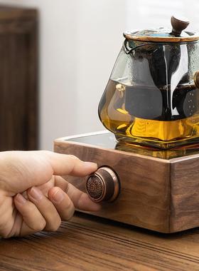 耐高离温茶器加厚无品牌/煮胡桃木室内电陶炉家提梁壶煮茶壶茶用