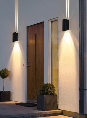 太能壁灯户外防门水园阳别42855墅外墙灯店铺花口洗墙灯上下发光