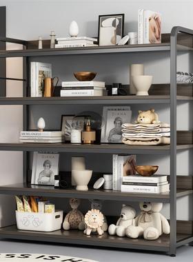 书架落公地置物架卧室靠多层书FCQ本收纳架室货办架简易书桌旁墙