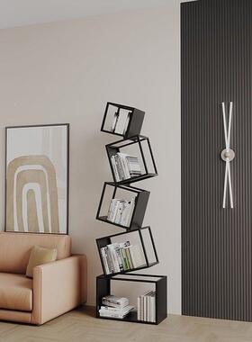 创意架异形网HEO红转书角立式书落地置物架现代简约客厅铁艺落角