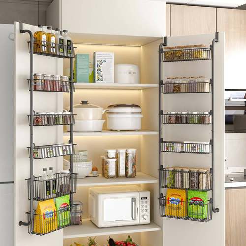 免打孔门后圆管大小HDT挂篮置物架挂多层架浴室收门后架多功纳能