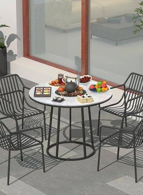 户外大石理围炉煮茶烤炉多人室外桌庭椅63874院休闲餐桌家用院碳