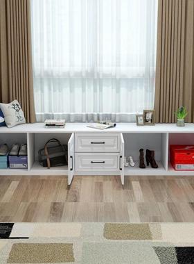 Yla欧阳台窗边式柜子可hQ83CsET坐地屉卧室抽式柜收纳柜储物柜可