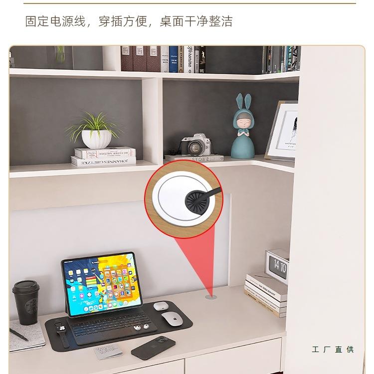 转角衣柜书一桌体组合用卧室实木学KVB能习桌带多家功书架小户型